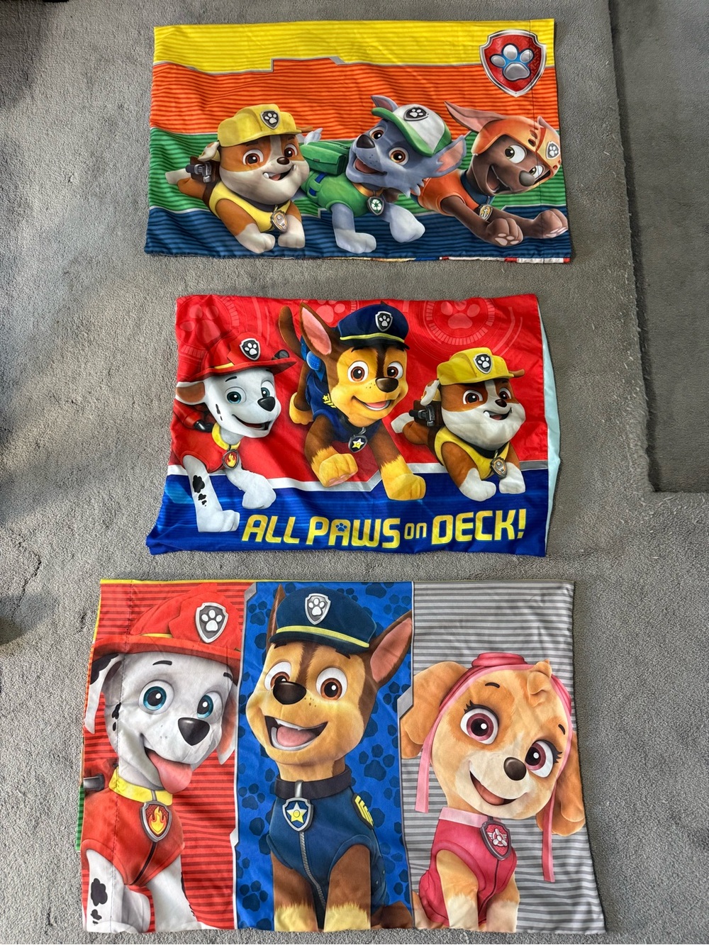 Set of Paw Patrol Pillowcases and Sham
